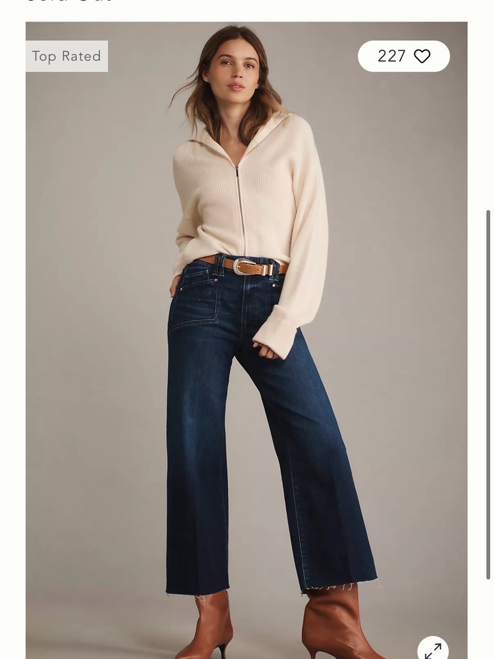 PAIGE Anessa High-Rise Wide-Leg Crop Jeans